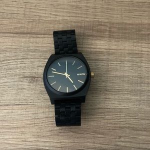 Black & Gold Nixon Watch